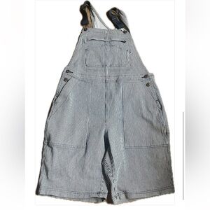 Duluth Trading Co Overalls Railroad Stripes